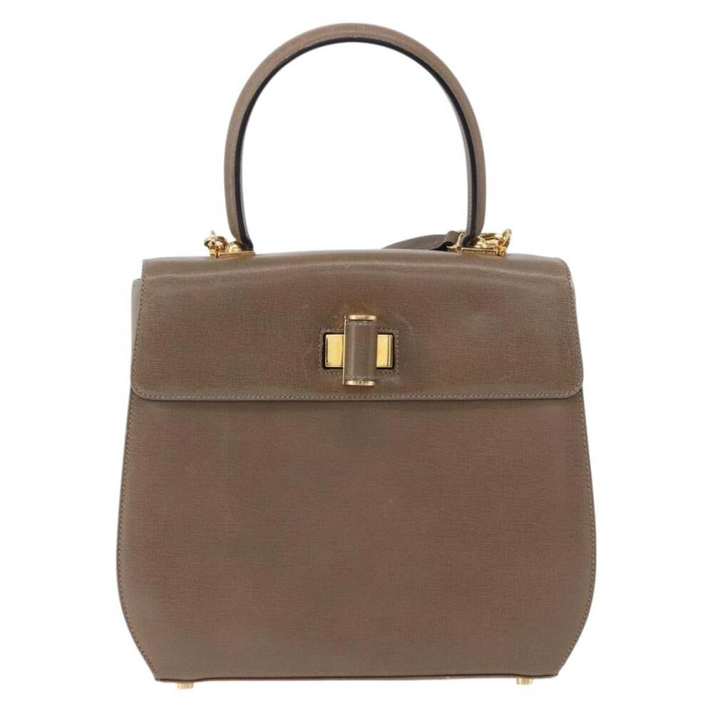 Salvatore Ferragamo Gancini Handbag Brown